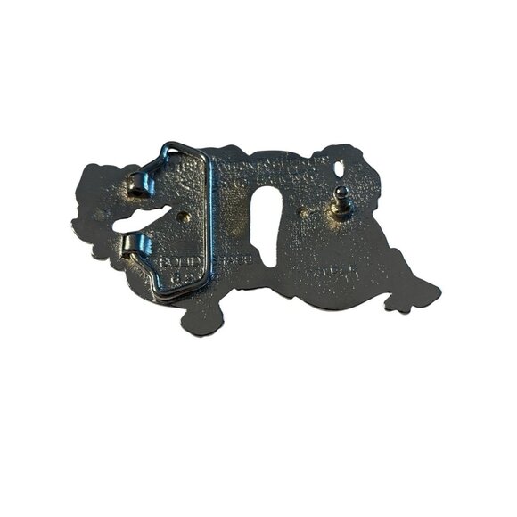 DRAGON FIRE FLAME BREATHING SOLID BRASS CHROME PLATED BARON BELT BUCKLE 1981 - Picture 7 of 16